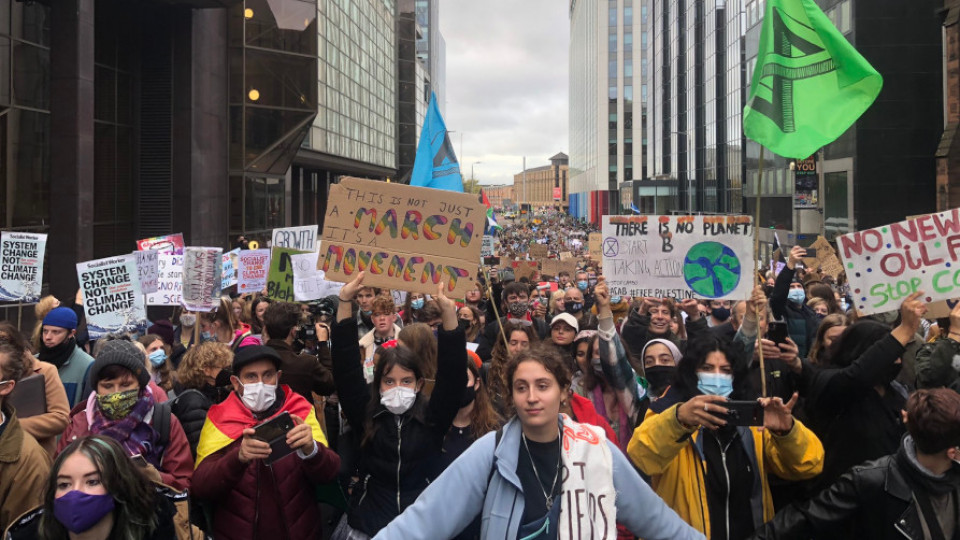 Greta Thunberg marsz klimatyczny Glasgow 