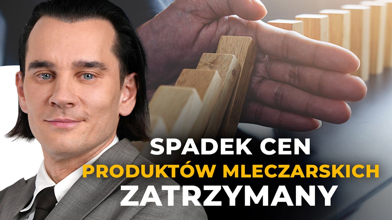 Spadek cen artykułów mleczarskich