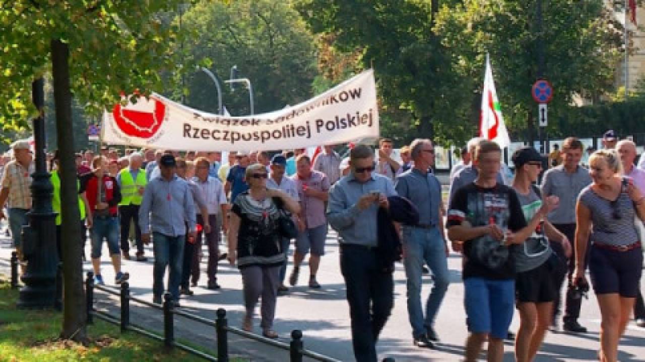 Polscy sadownicy protestują: 