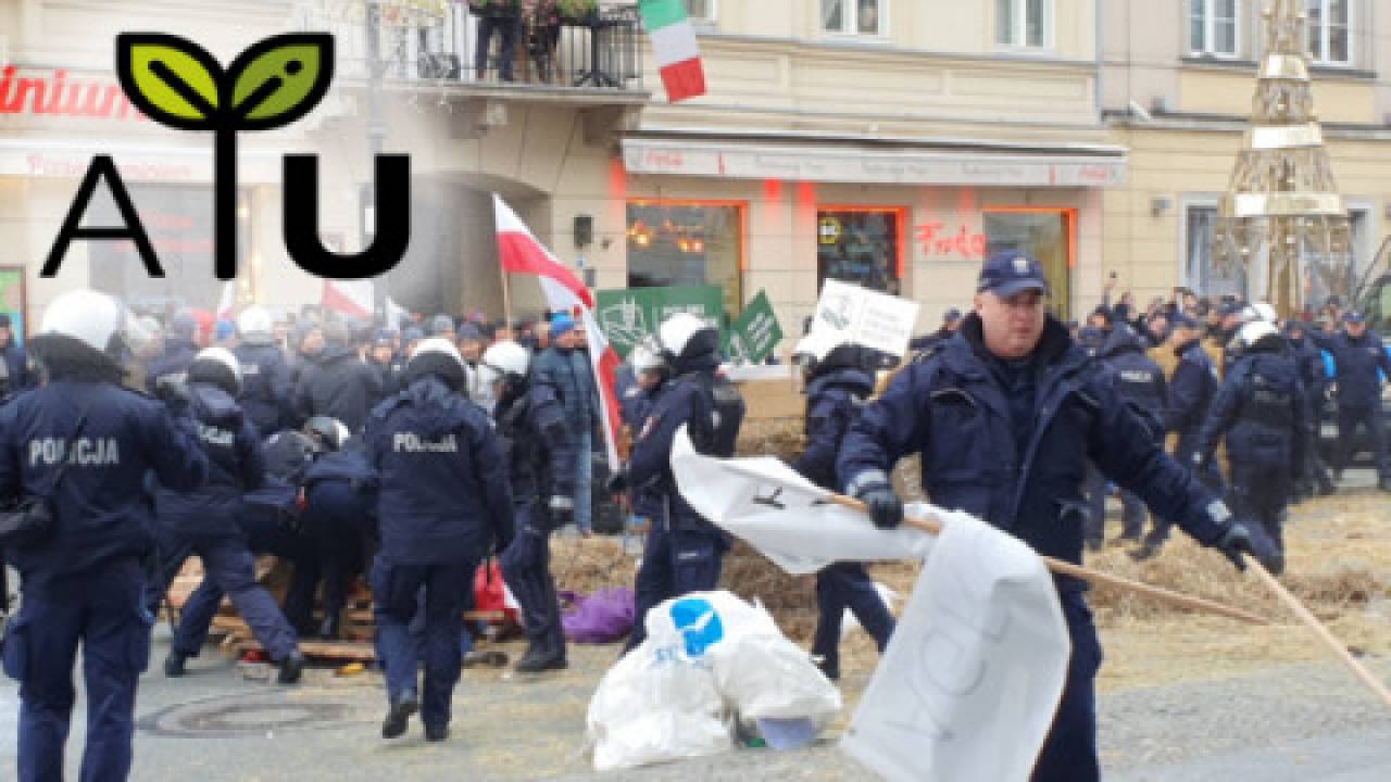 Policja rozbija protest rolników z AGROunii! Domagali się skutecznego odstrzału dzików